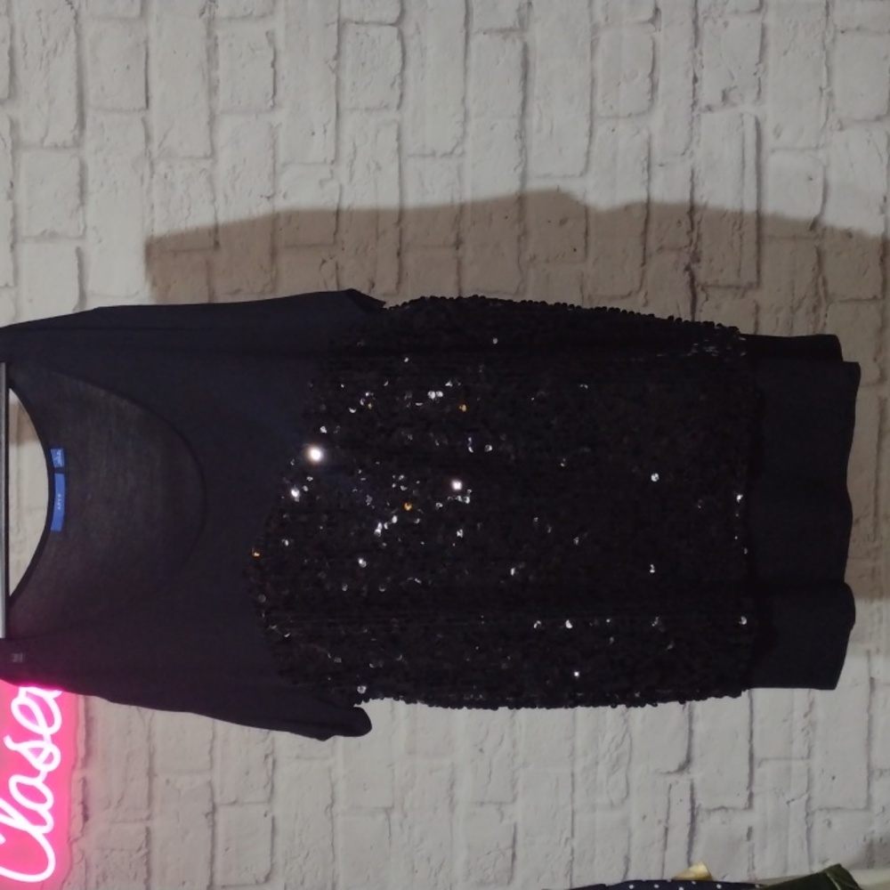 Apt 9 sequin Short sleeve top
